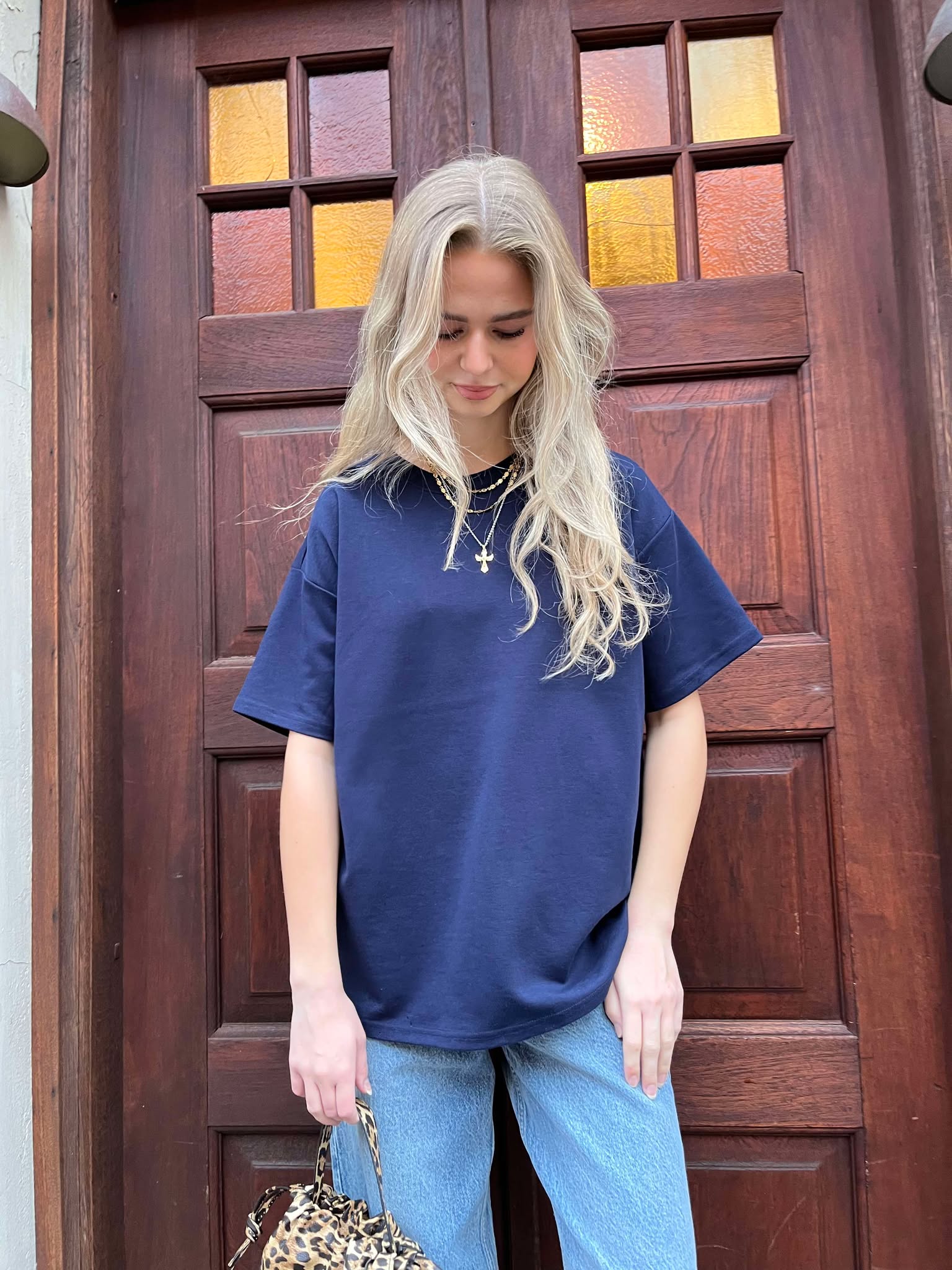 PCSKYLAR T-Shirt - Maritime Blue
